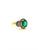 Bochic “Capri” Vintage Natural Diamond & Emerald Retro Ring Set In 18K Gold & Silver For Sale - Image 11 of 11