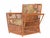 1990s 1990s Presidents Art Deco Stick Reed Rattan Nantucket Lounge Armchair For Sale - Image 5 of 7