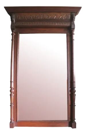 Renaissance Style Oak Mirror, 20th Century