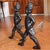 American Pair of American Cast Iron “Hessian Soldier” Andirons For Sale - Image 3 of 12