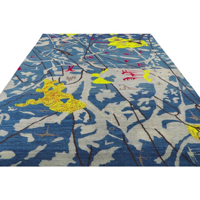 Joan Miró Joan Miro Inspired Vintage Style Rug, 06'04 X 09'03 For Sale - Image 4 of 10