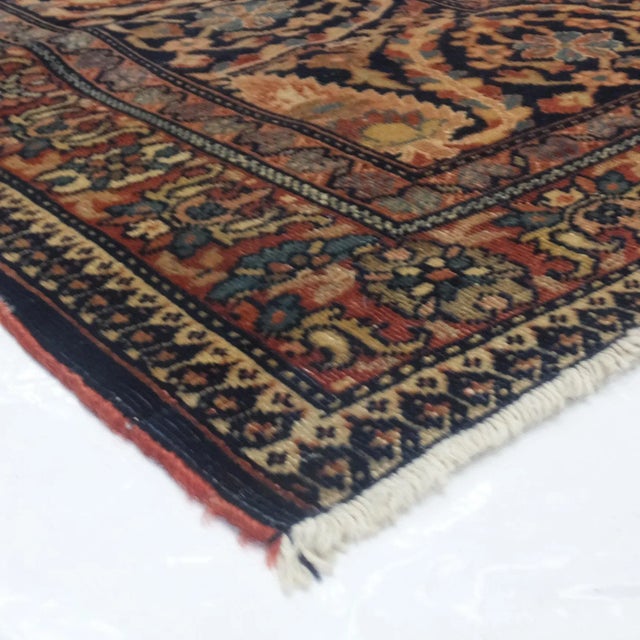 1900's Antique Persian Sarouk Ferahan Carpet For Sale - Image 10 of 10