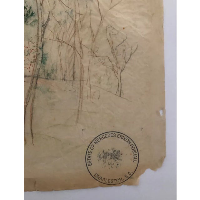 Traditional 1950s Mercedes Hoshall Colonial Dorchester Ruins Charleston For Sale - Image 3 of 3