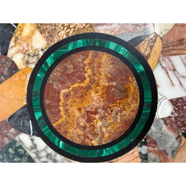 Black 19th Century Specimen Marble Table Top with Custom Base For Sale - Image 8 of 14