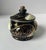 Ceramic Vintage Mid Century Norleans Hollywood Regency Black & Gold Porcelain Lidded Sugar Bowl Trinket Box , Japan For Sale - Image 7 of 11