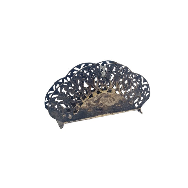 1930s Art Deco Napkin Holder by Bros Henneberg, Poland, 1930s For Sale - Image 5 of 5