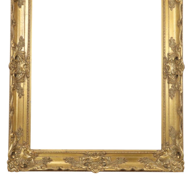 Large Baroque Classic Wooden Gold Frame For Sale - Image 13 of 16