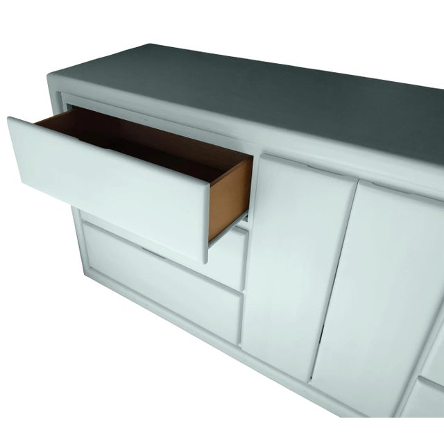 Modern Modern Dresser With Custom Sea Foam Green Finish For Sale - Image 3 of 5