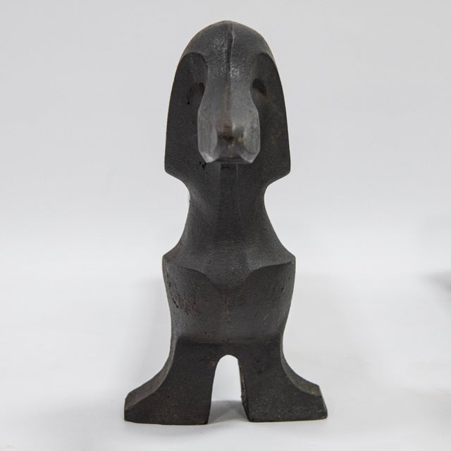 Metal Andirons, 1960s, Set of 2 For Sale - Image 7 of 14