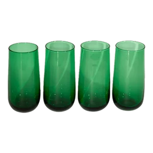 Vintage Green Tumblers- Set of 4