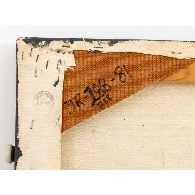 Dark Gray Jack Roth "New Synthesis 87" Acrylic, 1981 For Sale - Image 8 of 9