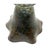 Gold Ruffled Multi-Colored Handkerchief Vase on Pedestal Base For Sale - Image 8 of 10
