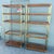 Hollywood Regency Palm Beach Chic Rattan Cane and Gold Etageres - A Pair For Sale - Image 3 of 10