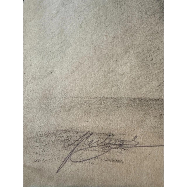Modern Berberich Carl H., Male Back Nude Standing, Nude, 1920s, Pencil For Sale - Image 3 of 10