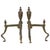 Antique British Victorian Brass Fire Dogs, 1880, Set of 2 For Sale - Image 15 of 18
