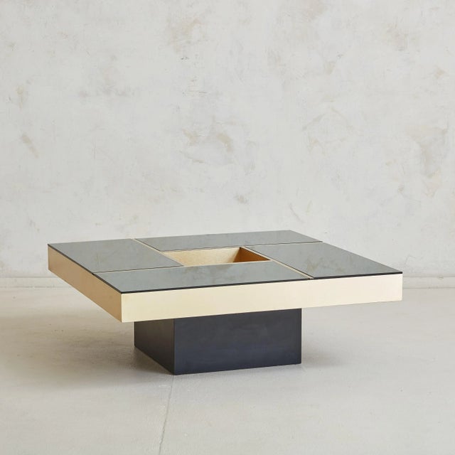 1970s ‘Shilling’ Mirrored Coffee Table by Giovanni Ausenda, Guido Baldo Grossi For Sale - Image 5 of 11