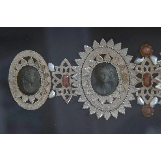Victorian Lava Cameo Framed Collection For Sale - Image 4 of 9