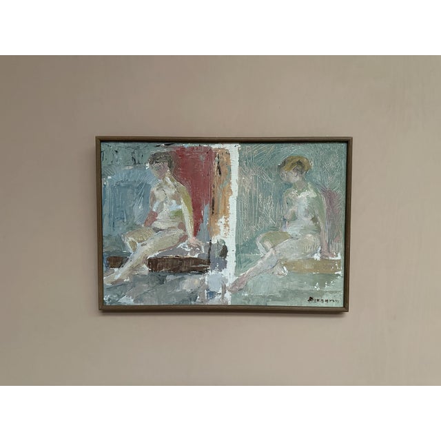 Berggren, Nude Figures, 1960s, Oil Painting on Canvas, Framed For Sale - Image 5 of 16
