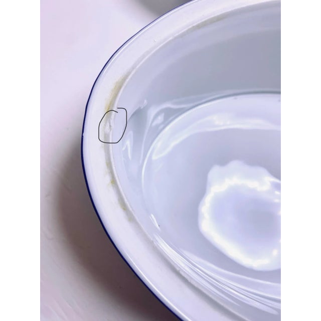 1980s Blue Gingham by Philippe Deshoulieres French Country Casserole Dish For Sale In Atlanta - Image 6 of 10