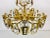German Gilded Brass and Crystal Glass Chandelier from Palwa, 1960s For Sale - Image 10 of 14