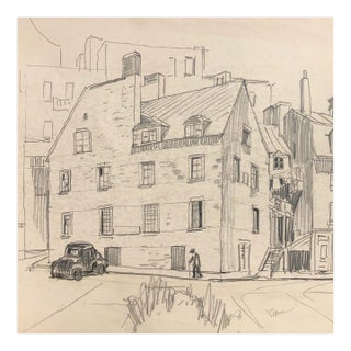 1930s Norman Kent Drawing of Paris For Sale