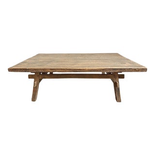 Black Wash Elm Coffee Table For Sale