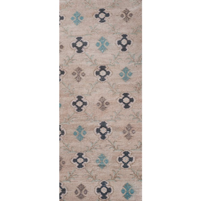 1960s Vintage Turkish Extra-Long Hallway Runner 1'10'' X 19'2'' For Sale - Image 4 of 10