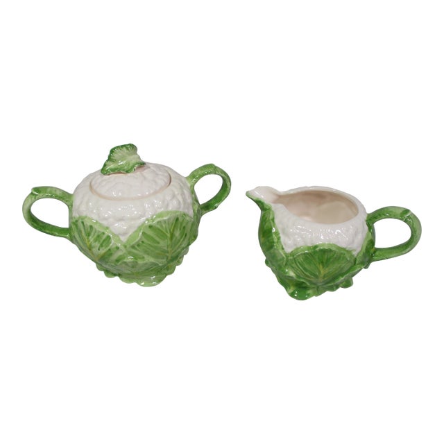 1970s Fitz & Floyd Sugar and Creamer - 2 Pc For Sale