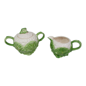 1970s Fitz & Floyd Sugar and Creamer - 2 Pc