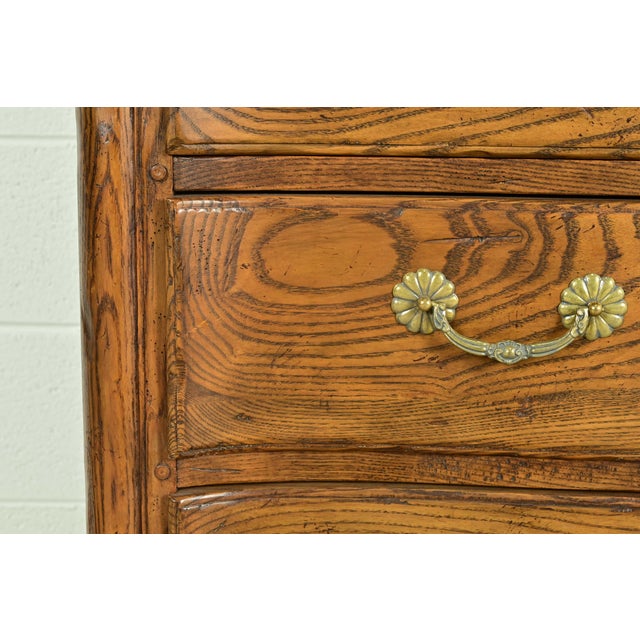 Baker Furniture French Provincial Louis XV Carved Oak Dresser or Chest of Drawers For Sale - Image 11 of 16