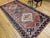 Red Vintage Shiraz Tribal Area Rug, Hand-Knotted Wool, Geometric Pattern, Rust-Red & Navy, 5x10 For Sale - Image 8 of 11