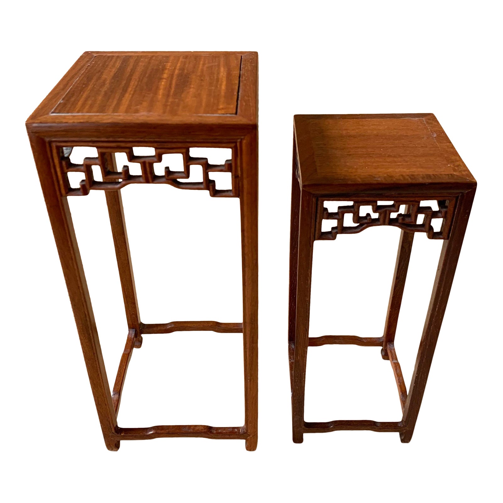 Carved Rosewood Ming Table Risers Chairish