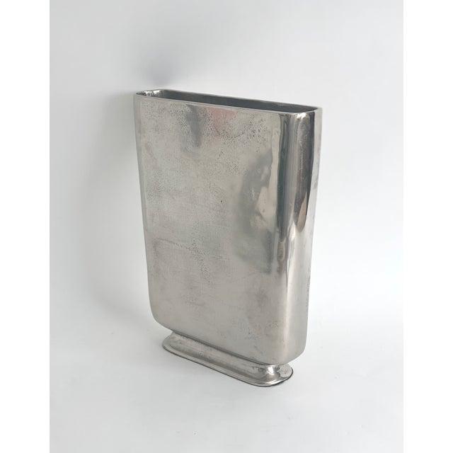 2000 - 2009 Tall Cast Aluminum Vase For Sale - Image 5 of 9