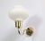 Danish Modern Brass and Opaline Glass Sconces by Acton Bjorn, 1950s, Set of 3 For Sale - Image 12 of 12