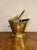 Wonderful antique Victorian quality brass coal scuttle having a quality antique Victorian brass coal scuttle with a swing...