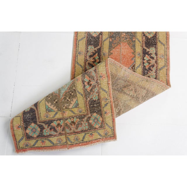 Tan 1950s Modern Farmhouse Decor Runner For Sale - Image 8 of 10