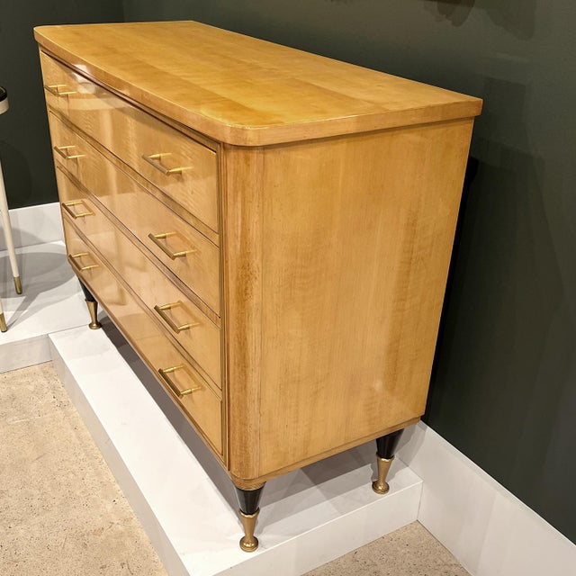 Sycamore Mid Century Style Commode For Sale - Image 4 of 6