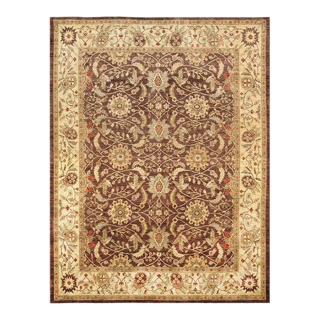 Pasargad Home Ferehan Lamb's Wool Area Rug, 8' 0" X 10' 5", Brown For Sale