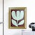 Finished in a brushed gold frame that beautifully complements the warm burgundy background. Ready to hang as acquired....