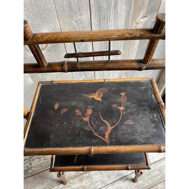 Napoleon III Bamboo Tea Table For Sale - Image 3 of 11