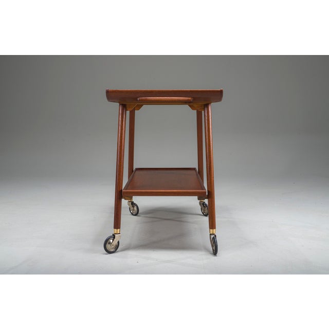 Mid-Century Modern Mid-Century Modern German Bar Cart from Opal Möbel, 1960s For Sale - Image 3 of 18