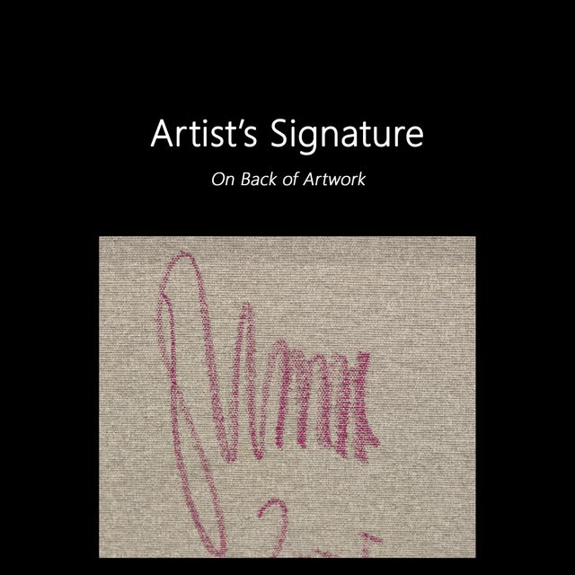 Textile Awh 339 - Abstract Minimalist Textured Layered Colorfield Oil Painting on Canvas Original Artwork by Bernhard Zimmer For Sale - Image 7 of 7