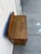 Wood Antique Oak Washstand With Carved Backsplash, Cabinet and Brass Hardware For Sale - Image 7 of 12