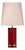 Sculptural Red Metal Table Lamp with D-Lamp Shade, 1980s For Sale