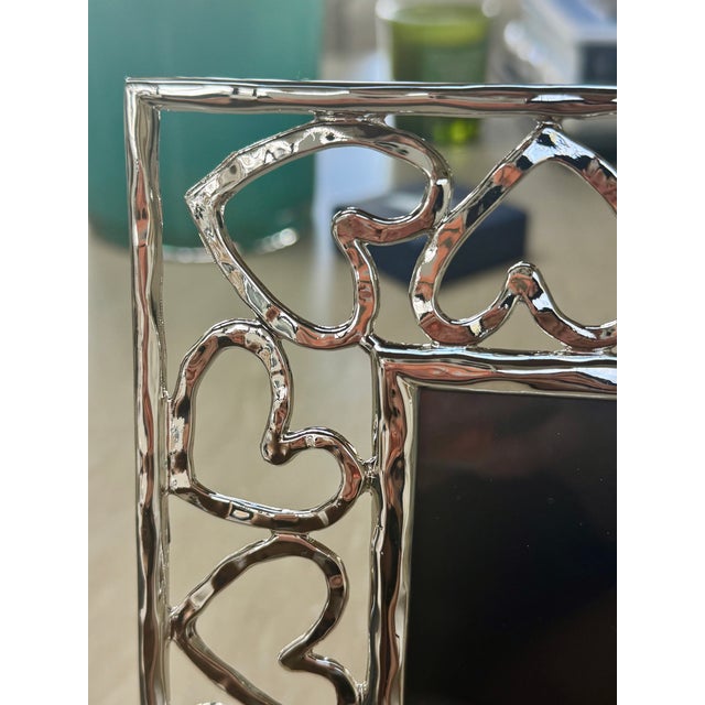 Contemporary Silver Heart Frame For Sale - Image 3 of 4