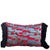 Unique pillow made with a multicolor jacquard with camouflage effect, highlighted with a raised fil-coupè insert in bright...