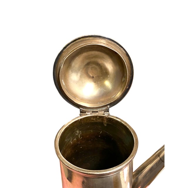 Early 20th Century Christofle Silverplate Chocolate Pot French Coffee Teapot Metal Blanc For Sale - Image 15 of 16
