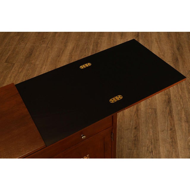 Stickley Mission Collection Oak Harvey Ellis Inlaid Server For Sale - Image 11 of 18