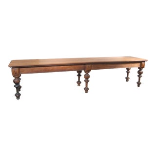19th Century Long Mahogany Table For Sale