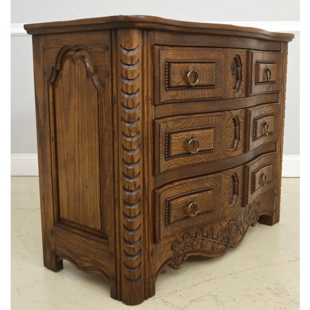 Wood Rom Weber Viking Oak 3 Drawer Chest For Sale - Image 7 of 13